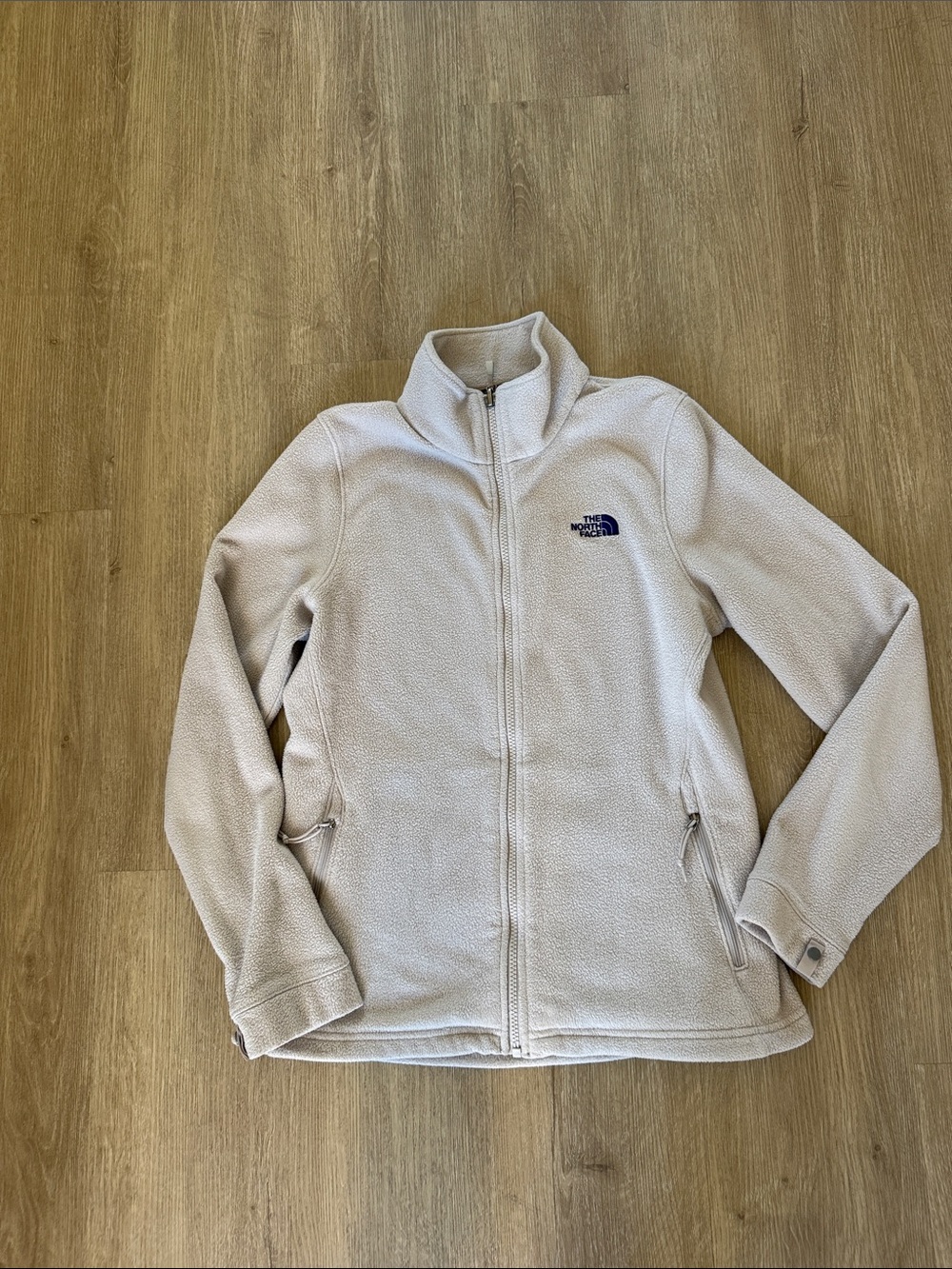The North Face Women's Light Cream Full-Zip Teddy Fleece Jacket